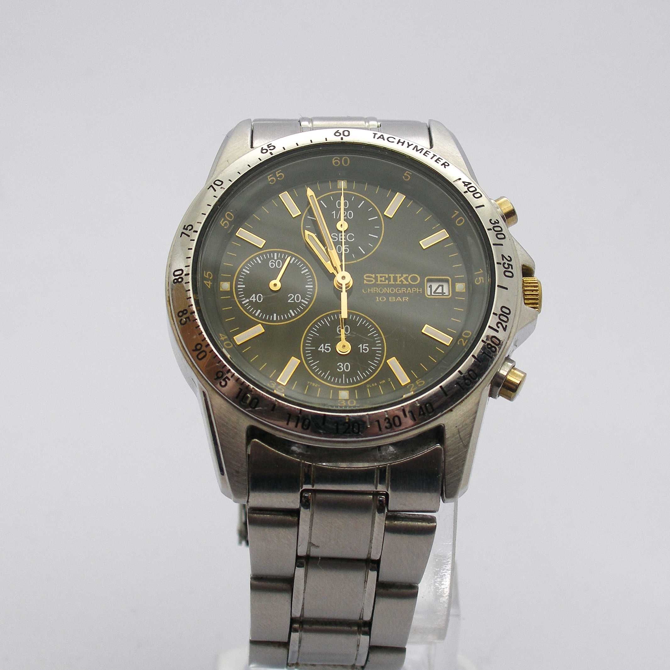 Zegarek Seiko SBTQ043 Tachymeter Chronograf
