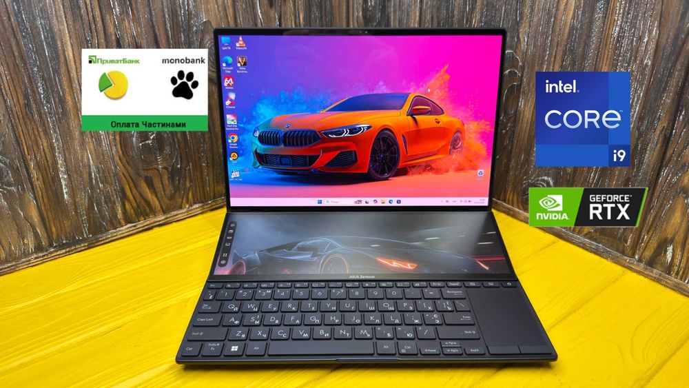 Потужний Ноутбук з Двома Екранами Asus Zenbook Pro 14 duo UX8402V