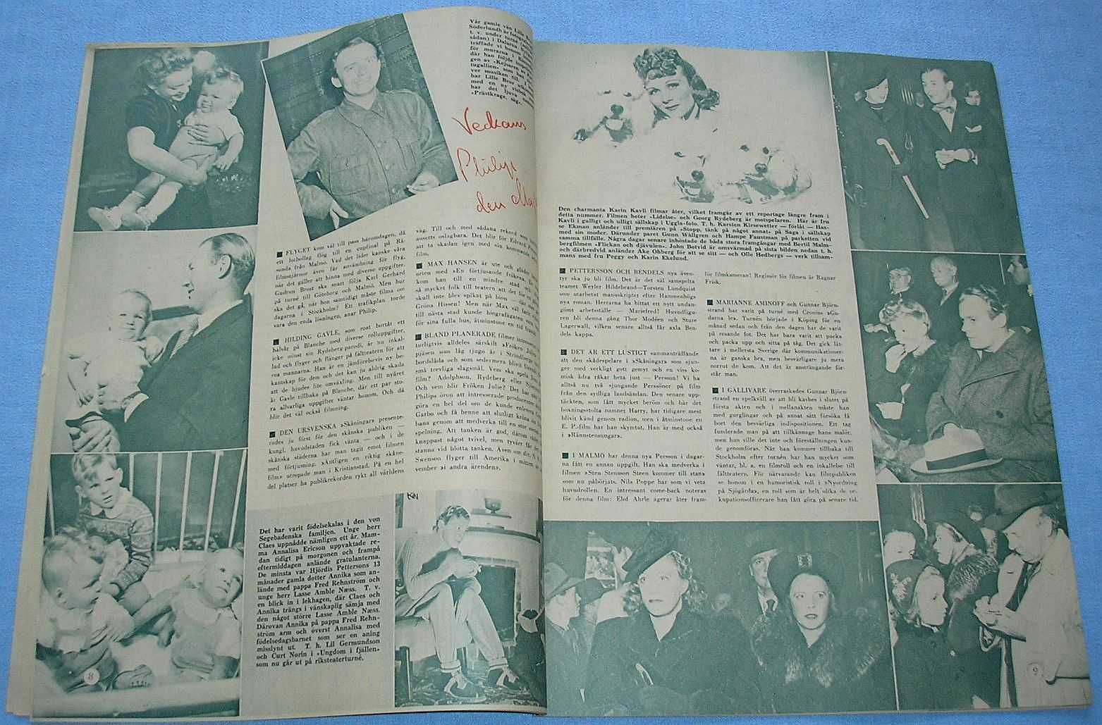 FilmJournalen nr 46 z 12 listopada 1944 r.  Sonja Wigert