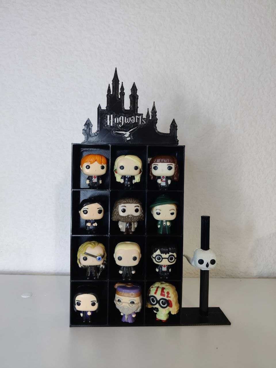 Полички 3D i 2D для фігурок Гаррі Поттер Funko pop. Хогватс.