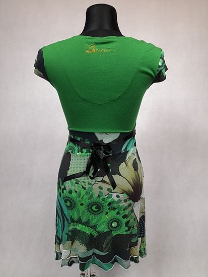 Desigual ^ piękna sukienka damska w kwiaty ^ S