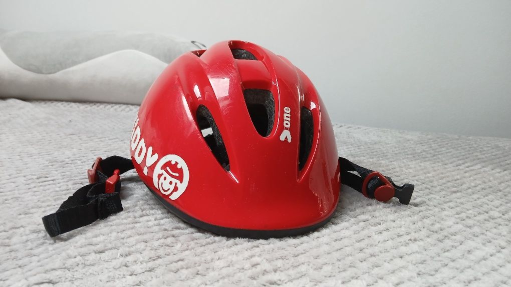 Czerwony chłopięcy kask Btwin for kids