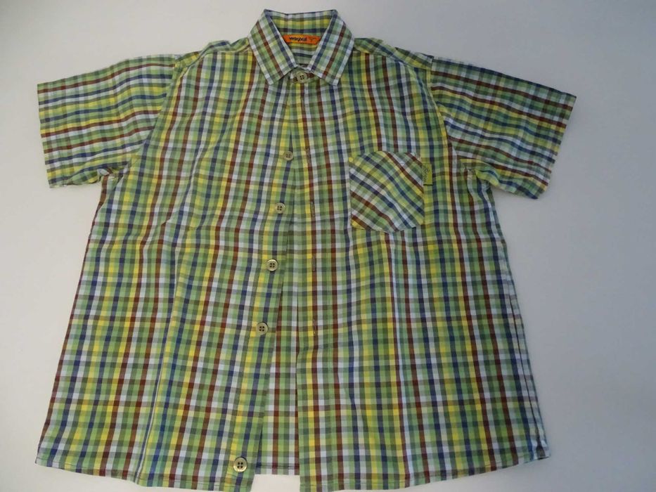 Camisa curta Mayoral (verde) 7 anos
