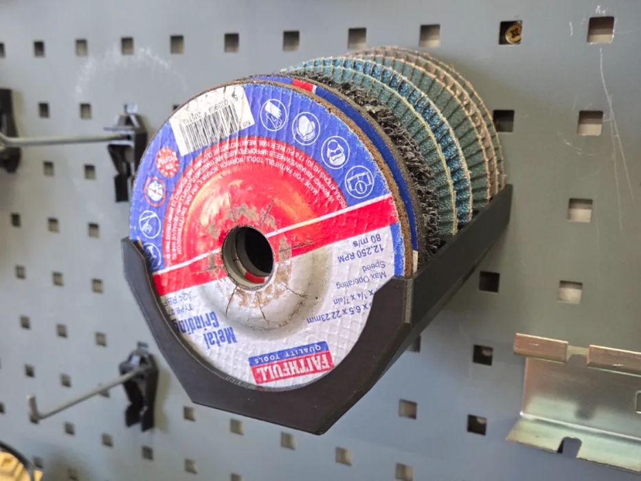 Suporte para Discos de Rebarbadora 125mm Pegboard