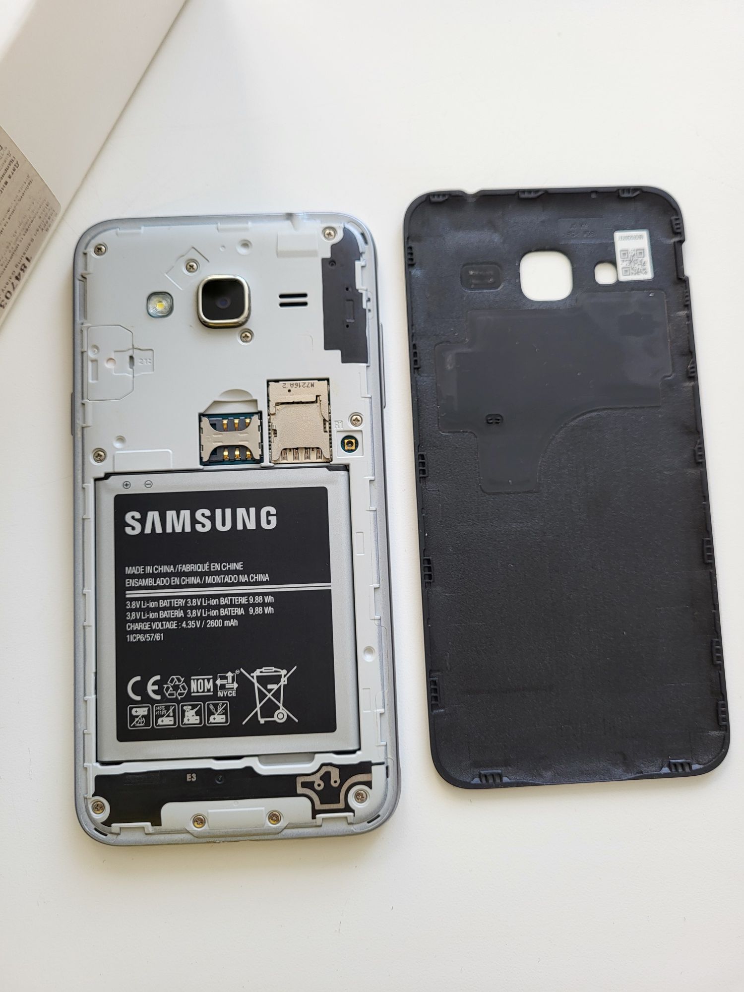 Samsung Galaxy J3 black мини Джек съёмная батарея