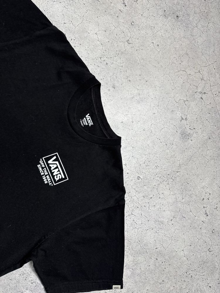 Мужская Футболка Vans С Большим Логотипом Оригинал Идеал Черная M