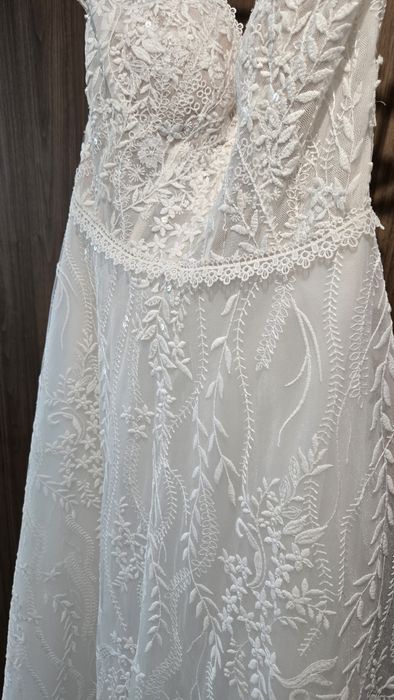 Suknia ślubna Boho - rozmiar 40