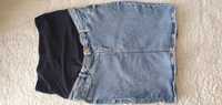Spódnica jeansowa ciążowa - idealna do końca ciąży rozmiar M/L