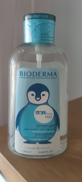Água micelar limpeza bebe bioderma