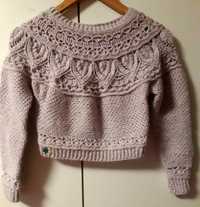 Sweterek wełniany hand made