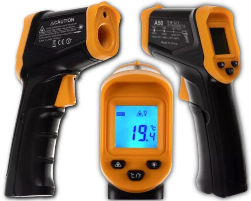 PIROMETR termometr na podczerwień bezdotykowy pomiar uniwersalny
