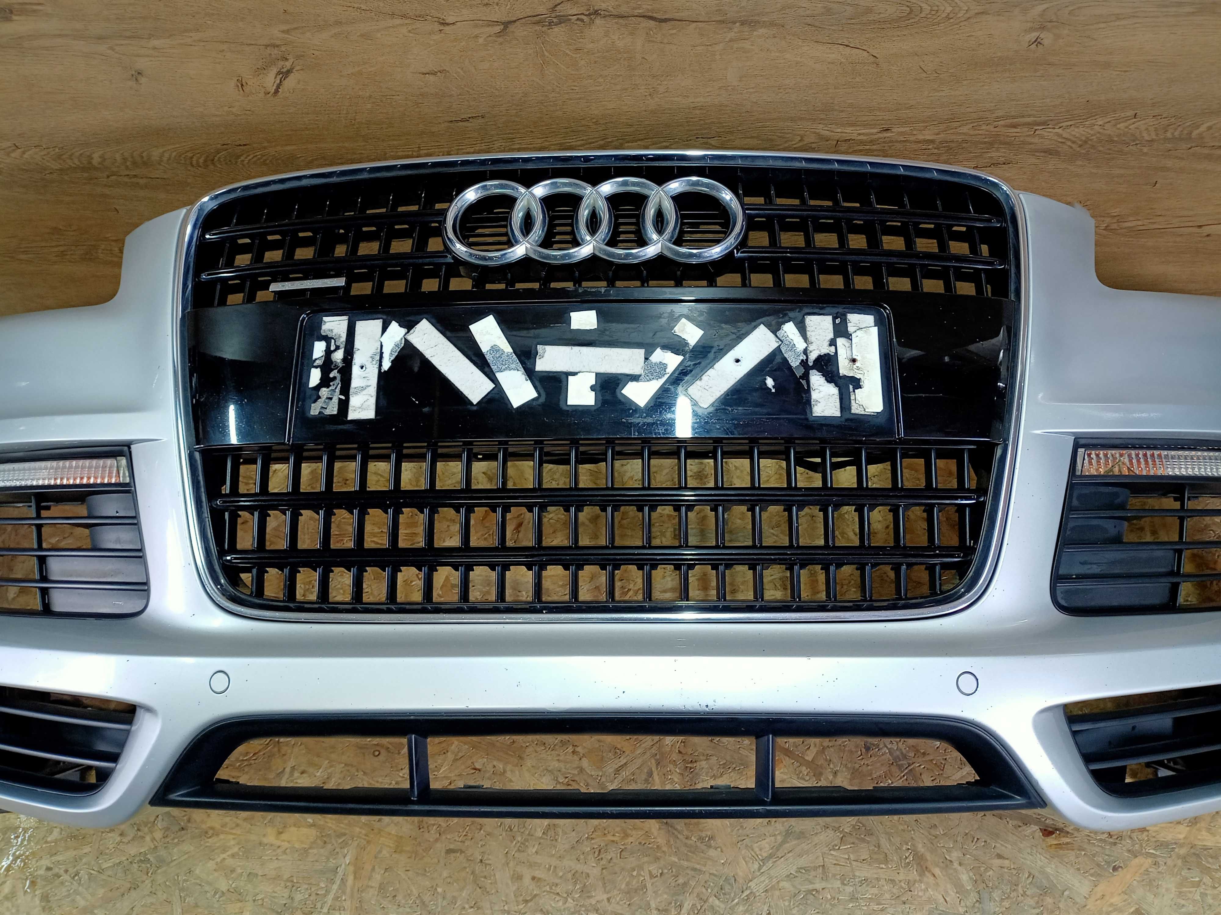 Audi Q7 4L S-line zderzak przód przedni kolor LA7W 4xPDC spryskiwacze
