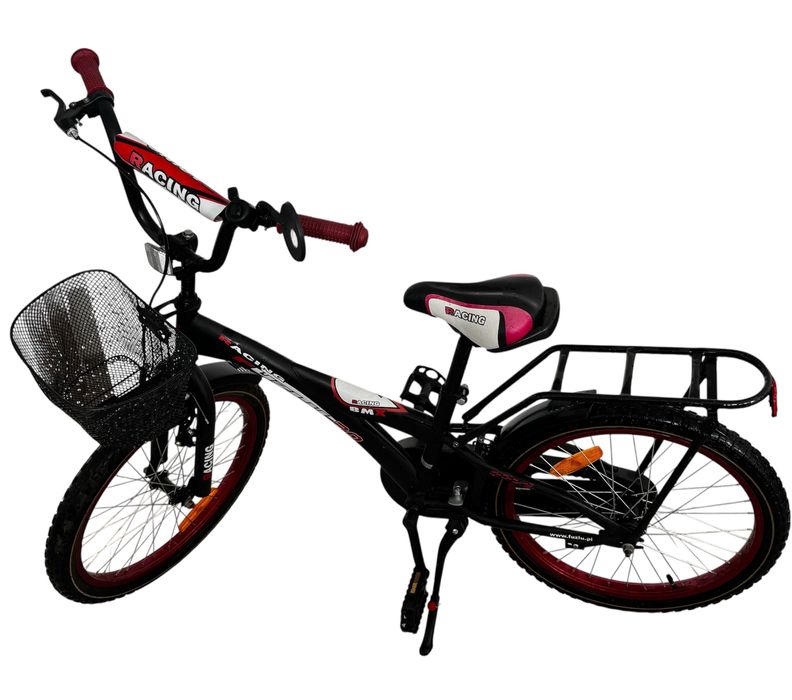 Rower dziecięcy 20 cali BMX Fuzlu Racing – koszyk i bagażnik