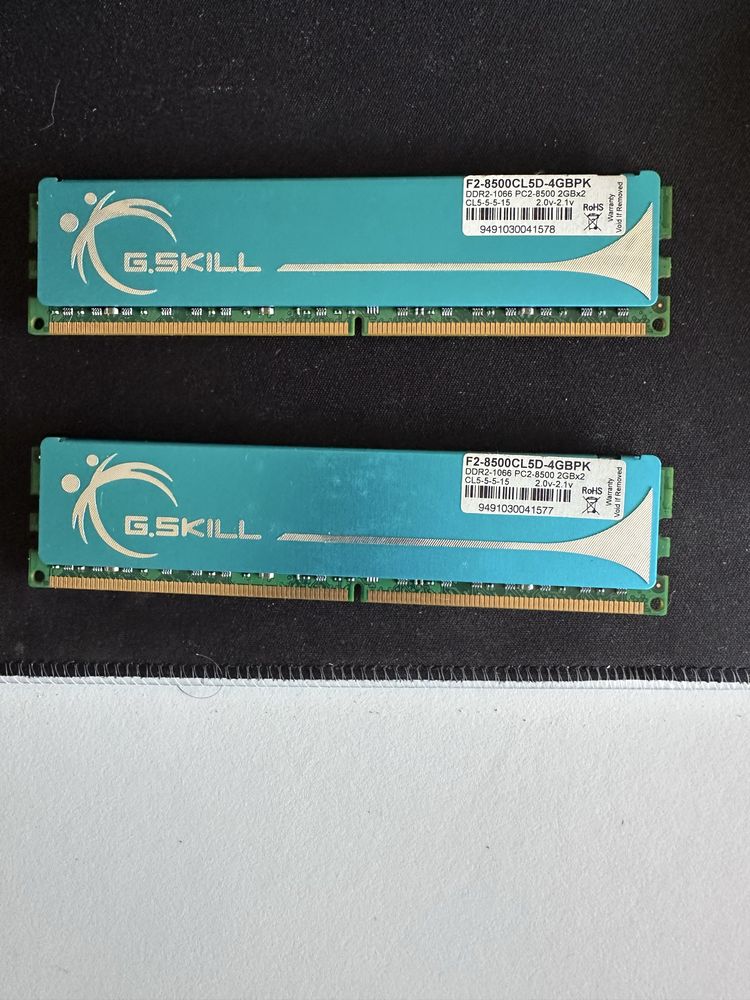 Módulos de Memória RAM G.Skill F2-8500CL5D-4GBPK