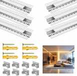Profil Aluminiowy do Taśmy LED z mlecznym Kloszem Kształt U 6 x 1M