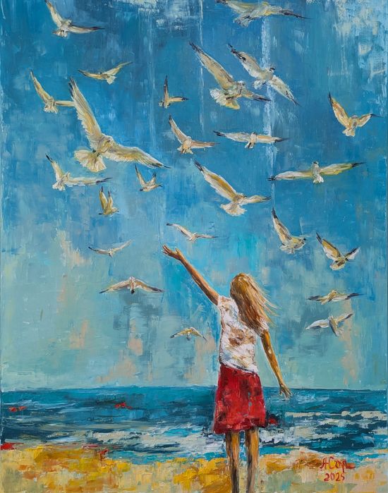 Quadro pintado á óleo sobre tela, 116x89cm