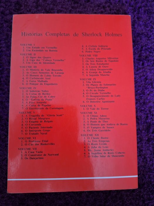 Livro histórias completas de sherlock holmes