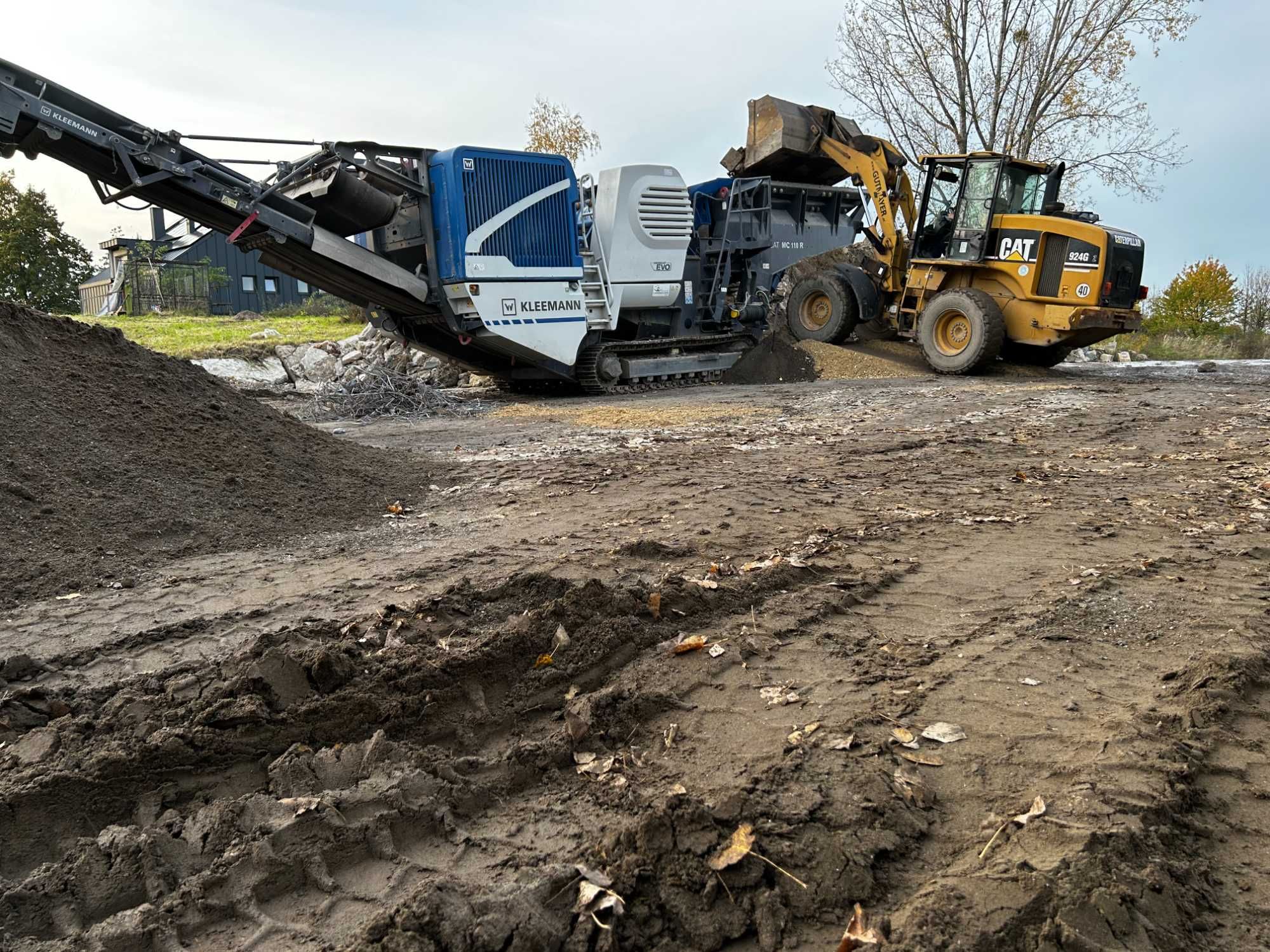 wynajem Kruszarki szczękowej Kleemann, kruszenie betonu, odpadów, kami