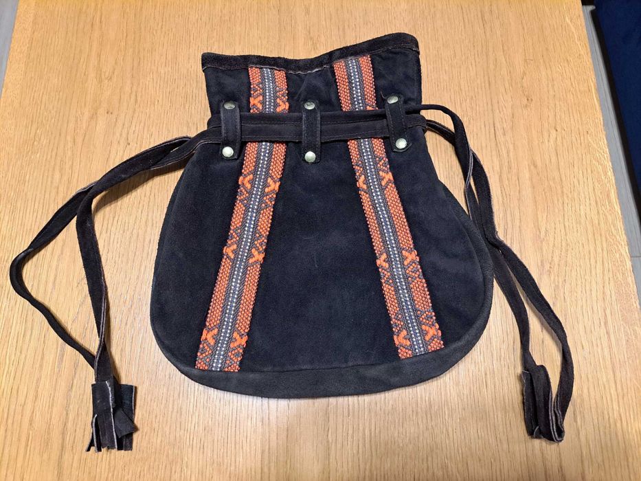 Torba worek w stylu folk, boho, etno firmy PPTK FOTO-PAM z 1978 r. - T