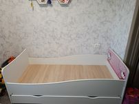Дитяча кроватка, кровать з шухлядою для іграшок, 170см на 80см