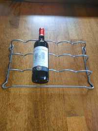 Metalowy stojak na wino - 4 butelki