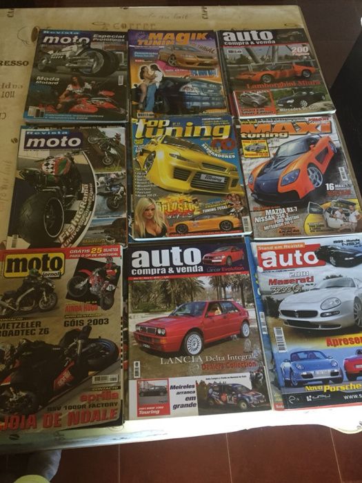 Conjunto Revistas Carros e Motos