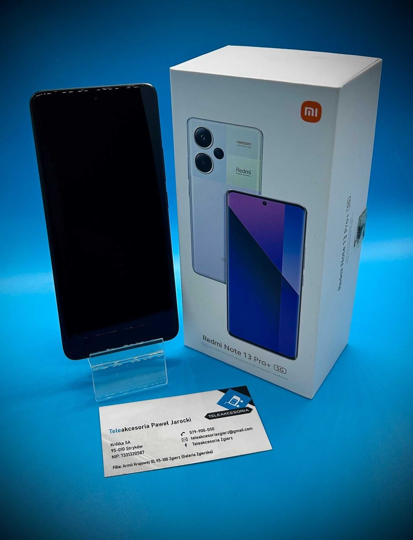 XIAOMI Redmi Note 13 PRO+ 12/512 GB Midnight Black IGŁA! Teleakcesoria