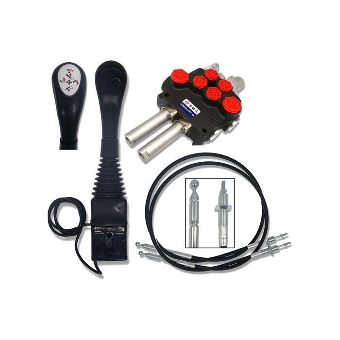 Rozdzielacz 2 SEK 80L Joystick LINKI TUR ZATRZASK [8507]