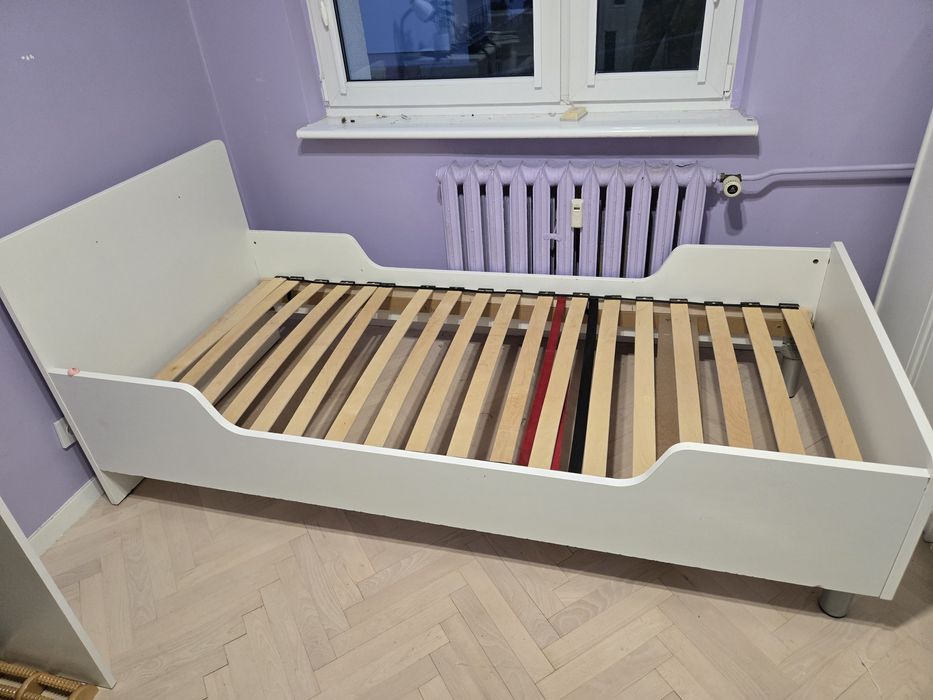 Łóżko białe 95 x 205