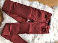 Ceglane spodnie Zara XS
