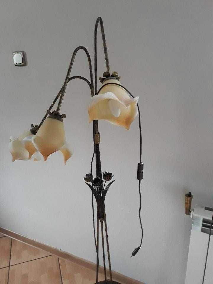 Lampa stojąca podłogowa 3 klosze