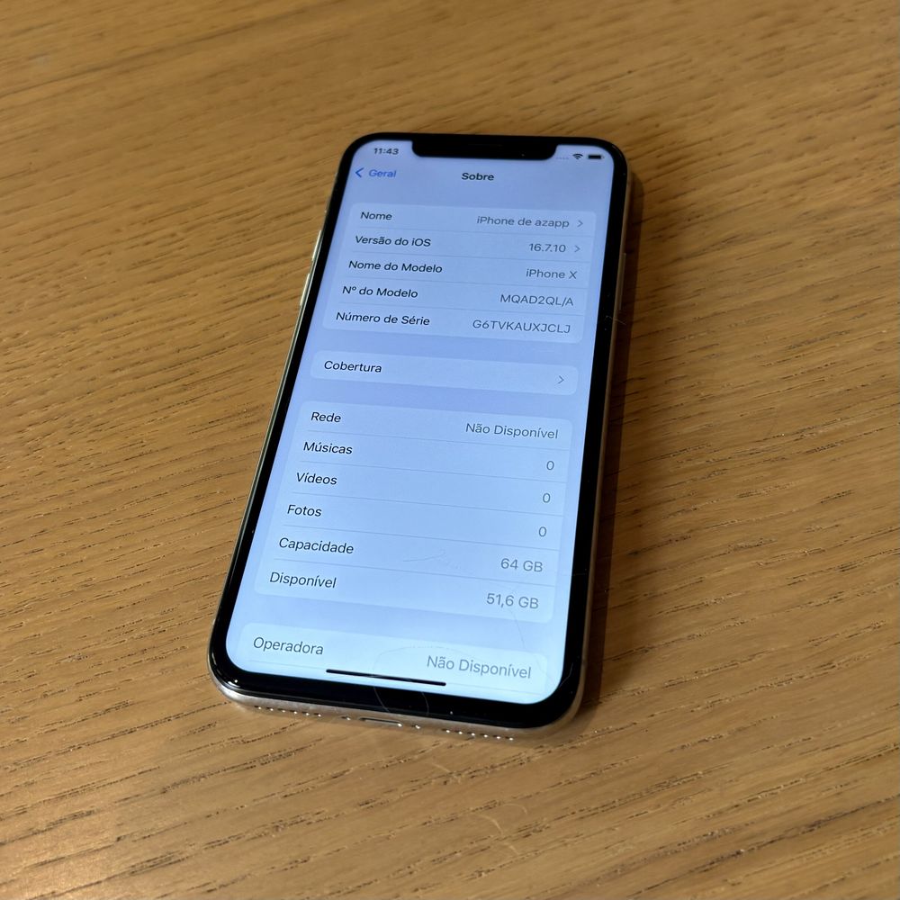 iPhone X 64GB bom estado