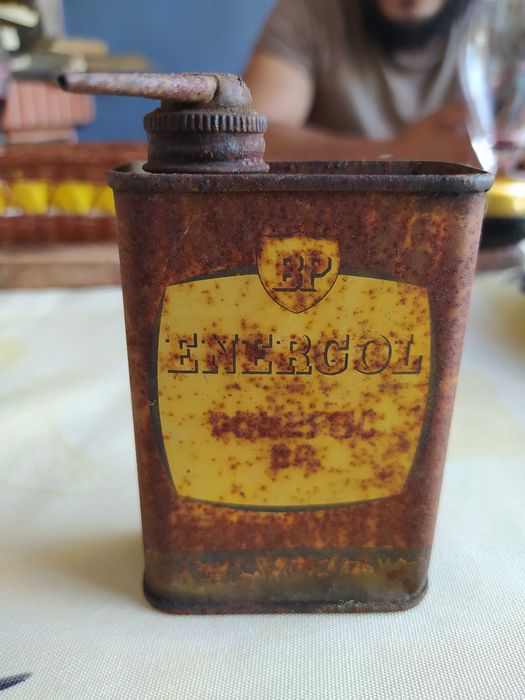 Lata antiga vintage energol