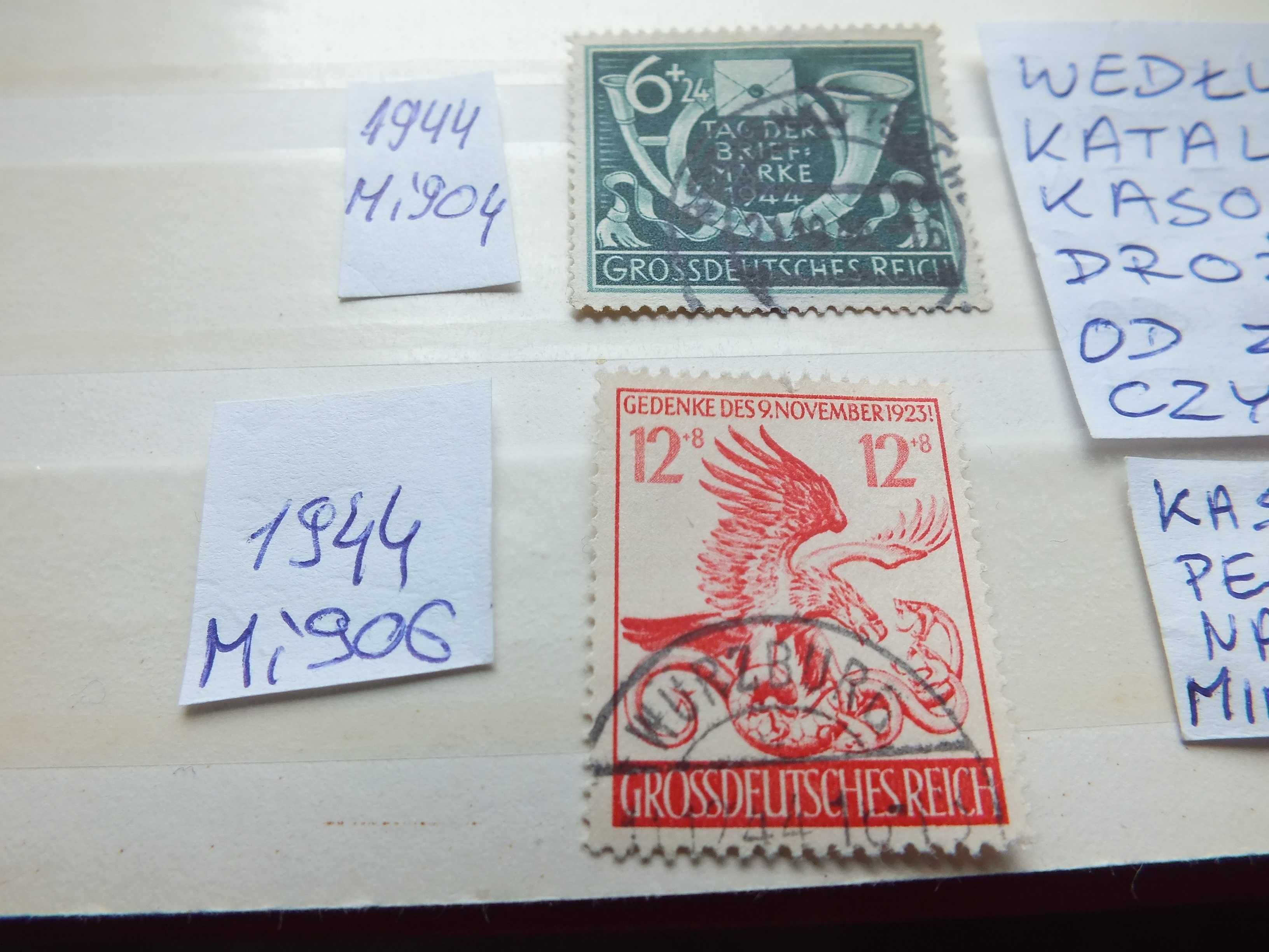 2szt. znaczki Mi 904, Mi 906 Niemcy 1944r. Rzesza,kasownik pełny,Reich