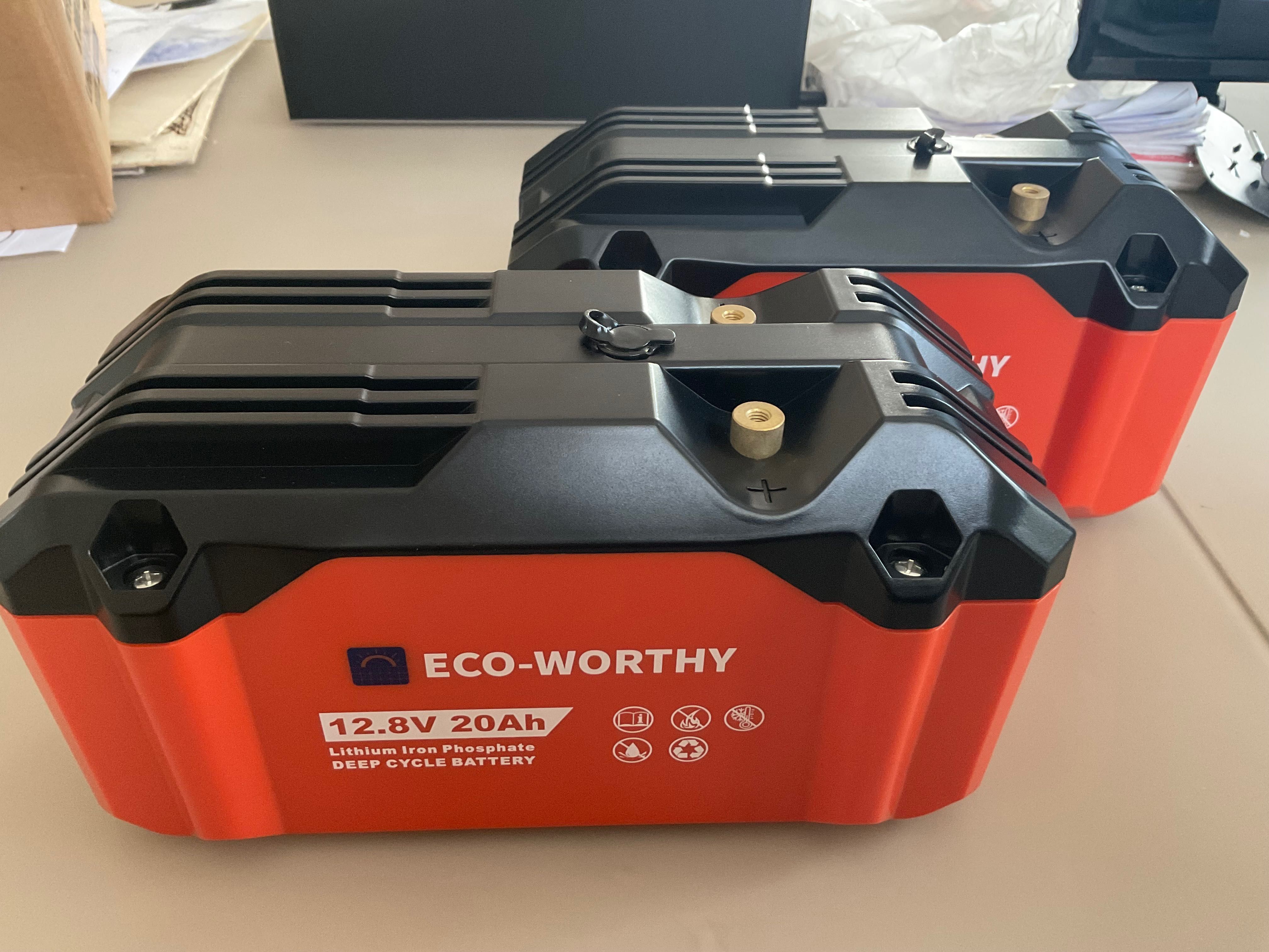 LiFePo4 батареї ECO-WORTHY 12.8V 20A. Вологостійкі Нові