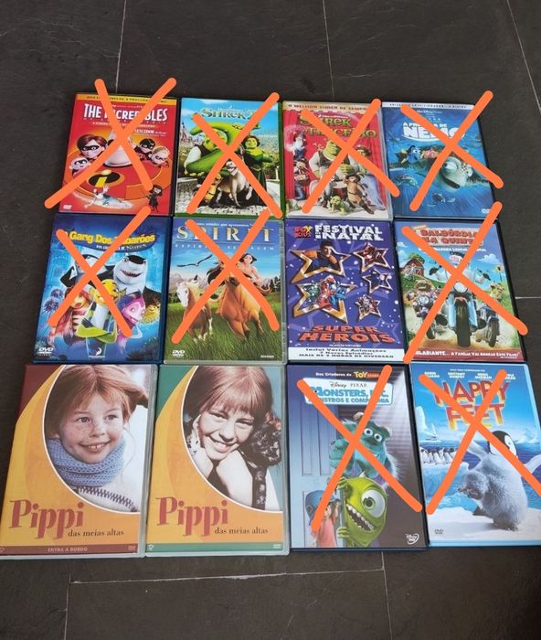 DVDs para crianças