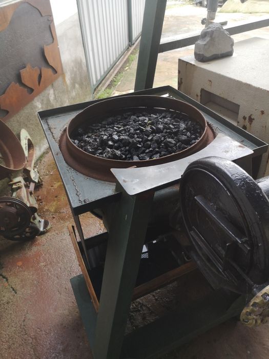 Forja com ventilador