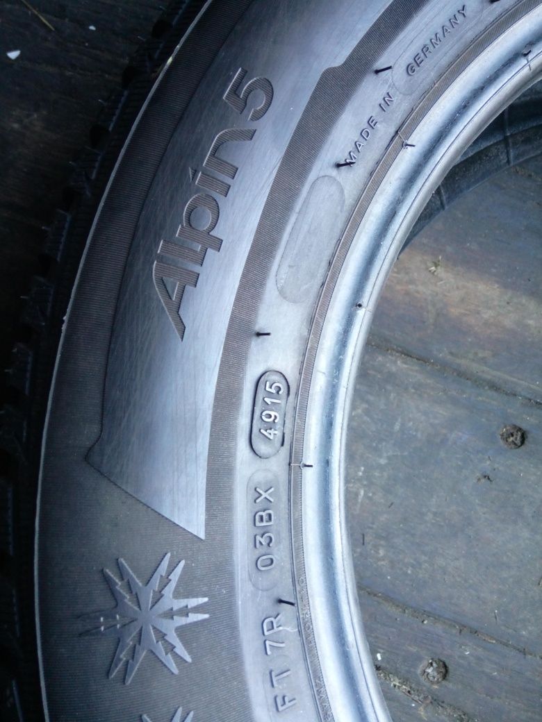 7,4mm 205/60r16 Michelin Alpin 5 opony zimowe 205/60/16