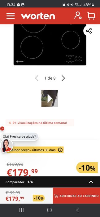 Placa vitrocerâmica