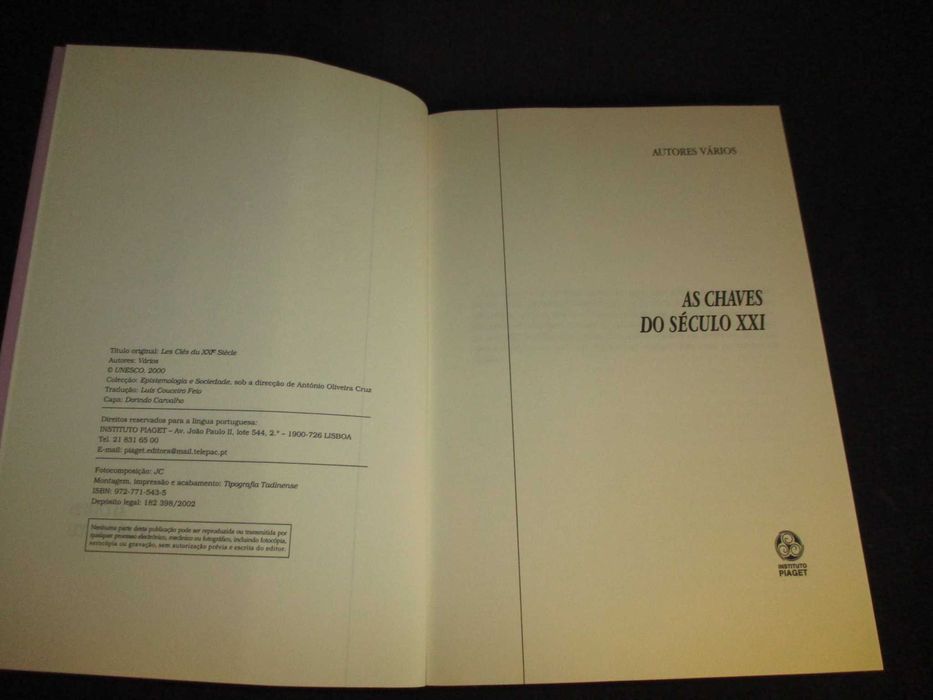 Livro As Chaves do Século XXI Jérôme Bindé