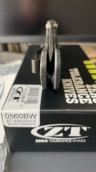 Zero Tolerance ZT 0560BW Rick Hinderer Flipper, G10, ELMAX Оригинал