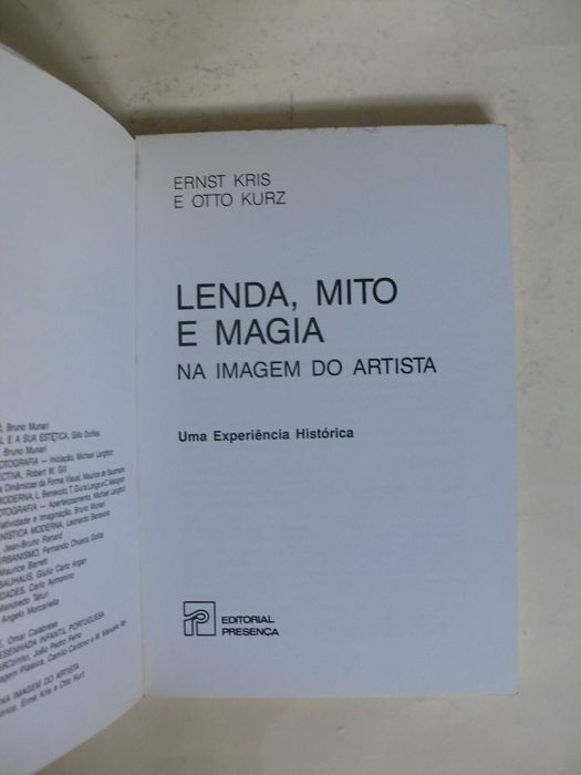 Lenda, Mito e Magia - Na Imagem do Artista
de Ernst Kris e Otto Kurz