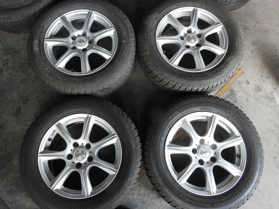 4x Alufelgi 16'' 5x114,3 7J ET40 Piasta 72,6mm Stan BDB