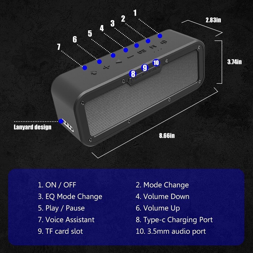 Колонка Xdobo Wake 1983 50W портативная акустика саундбар charge harma