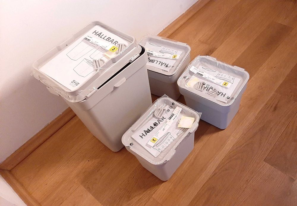 nowe Pojemniki HÅLLBAR kosz ikea