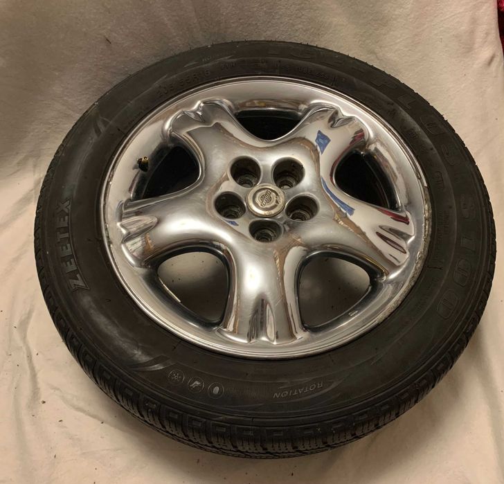 Felgi Aluminiowe R16 6J 5X100 ET 40 Chrom + Opony 205 55 R16 CHRYSLER