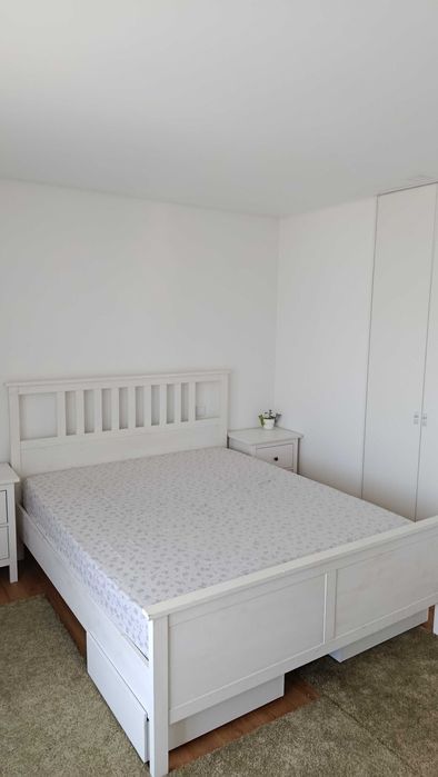 İkea Hemnes cabeceira, estrutura, ripado e 3 gavetas