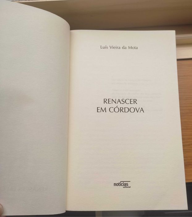 Livro Renascer em Córdova