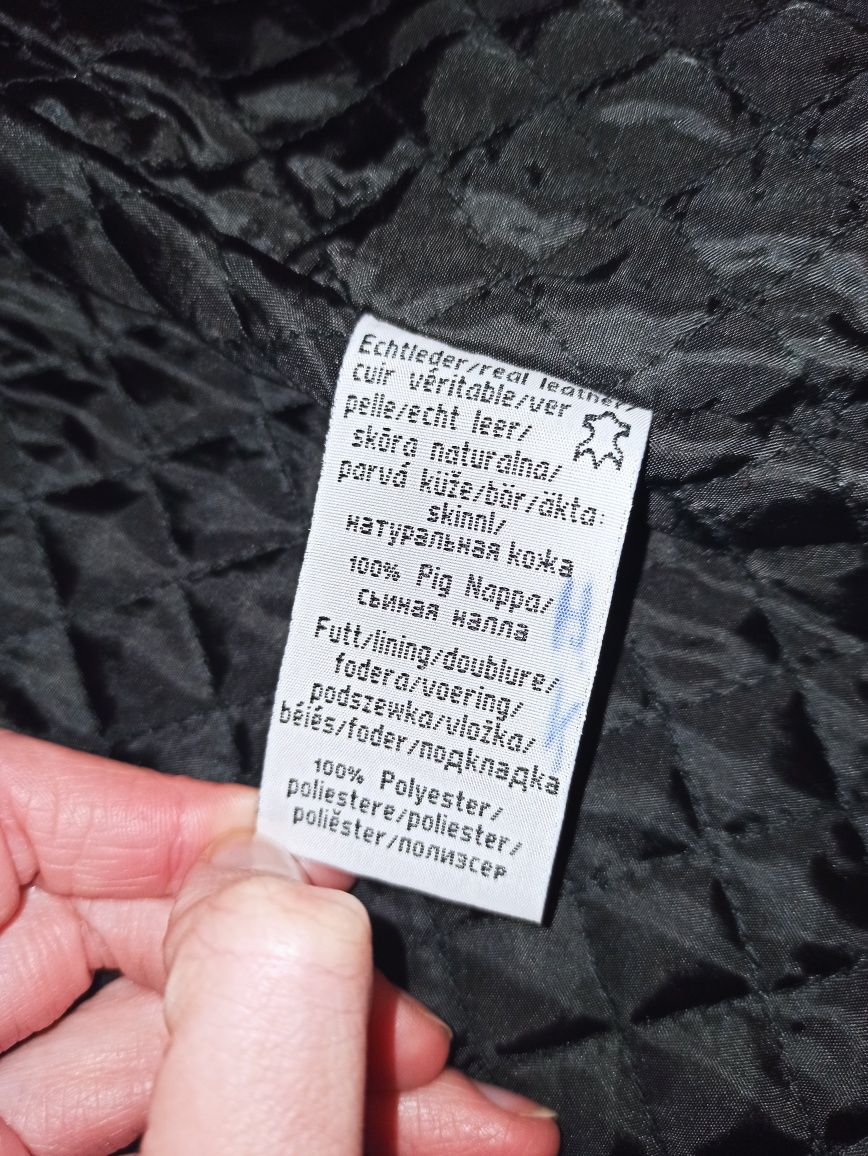 Шкіряна куртка косуха M-L-XL 38-40-42 натуральна кожа шкіра подовжена