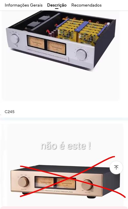 Preamplificador de Linha com comando